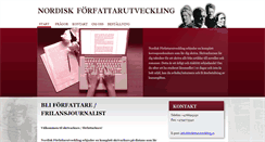 Desktop Screenshot of forfattarutveckling.se