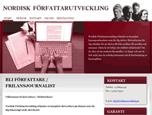 Tablet Screenshot of forfattarutveckling.se
